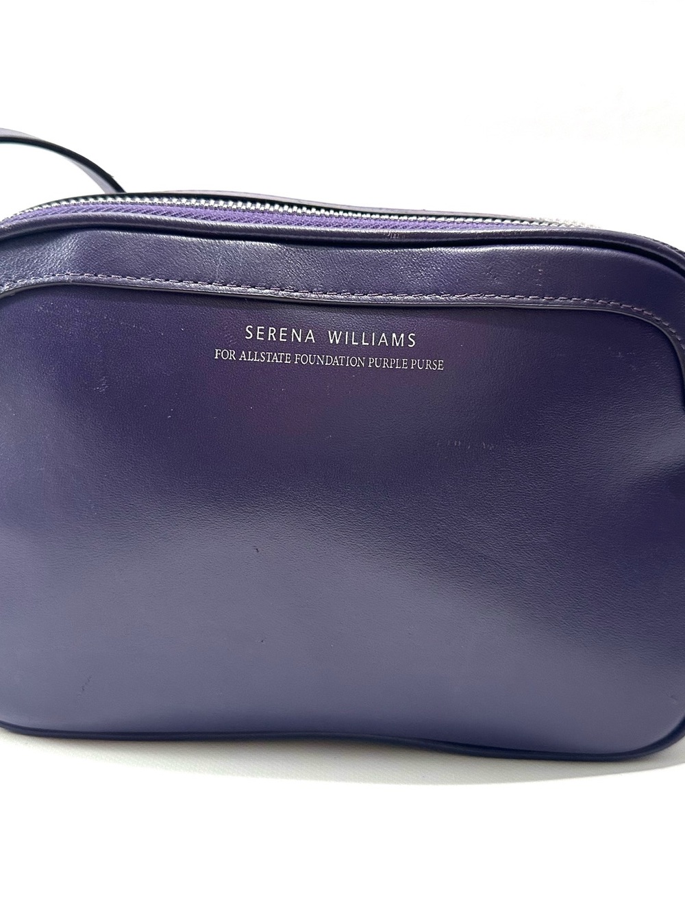 Serena Williams Purple Leather Crossbody Purse